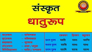 Sanskrit Dhaturoop (Sanskrit Dhaturoop - Lot, Lot, Long, Lot, Vidhiling Lakar) by KAILASH SHARMA