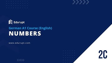 Numbers in GERMAN | Learn German with Edurupt