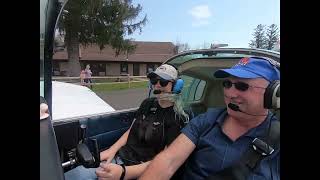 Tara's first flight in the Grumman