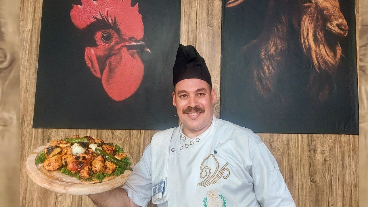 طريقة عمل دجاج تكا المشوي على الفحم سهلة جدا لازم تجربوها مع الشيف حسن القيم