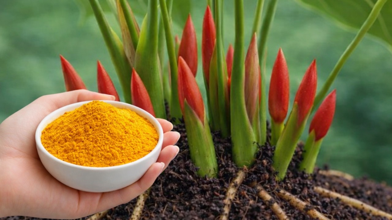 Всего одна ложка! Антуриум цветет непрерывно и сияет круглый год.