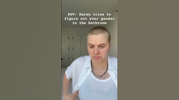 It happens everytime I use the bathroom #lgbt #skit #shorts #comdey #nonbinary