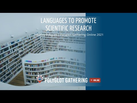 Bevordering van wetenschappelijke onderzoek door taalkennis - Timothy Douglas | PGO 2021