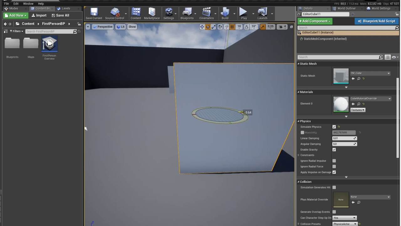 UE4 shadow problem - YouTube