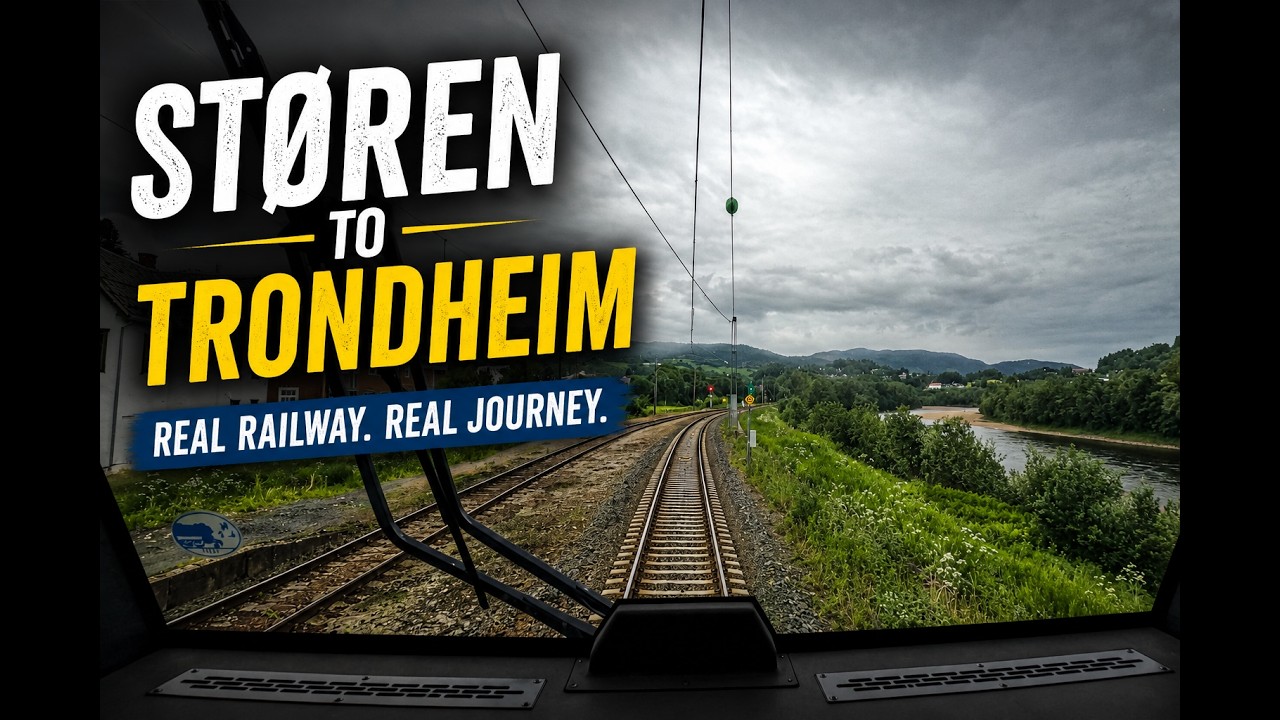 Støren – Trondheim | Train 425 | Type 76 Cab Ride Through Norway