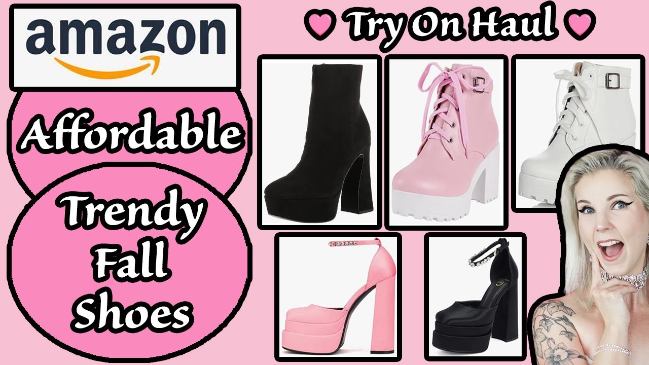 Affordable Fall Shoes From Amazon***Cute, Used Booties and Trendy, Fun Platform Heels***Fem Inspo*