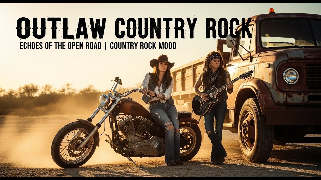 Outlaw Country Rock 🔥 Echoes of the Open Road 🎸 Country Rock Mood - YouTube