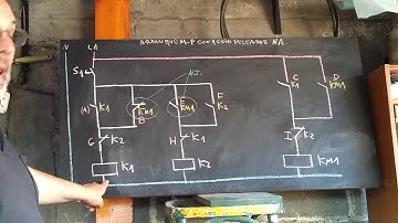 13) MP con un solo pulsador de marcha y dos relés