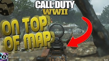 NEW* EASIEST ON TOP OF MAP GLITCH IN WW2 - POINT DU HOC