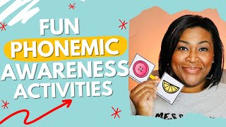 Phonemic Awareness Activities | Phoneme blending, isolation for kindergarten and first grade