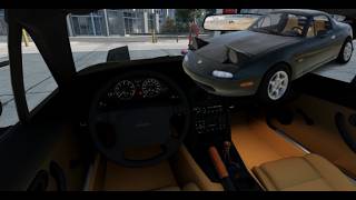 1997 Mazda Miata + MANUAL - POV Test Drive (BeamNg.Drive) | CarReviews9M