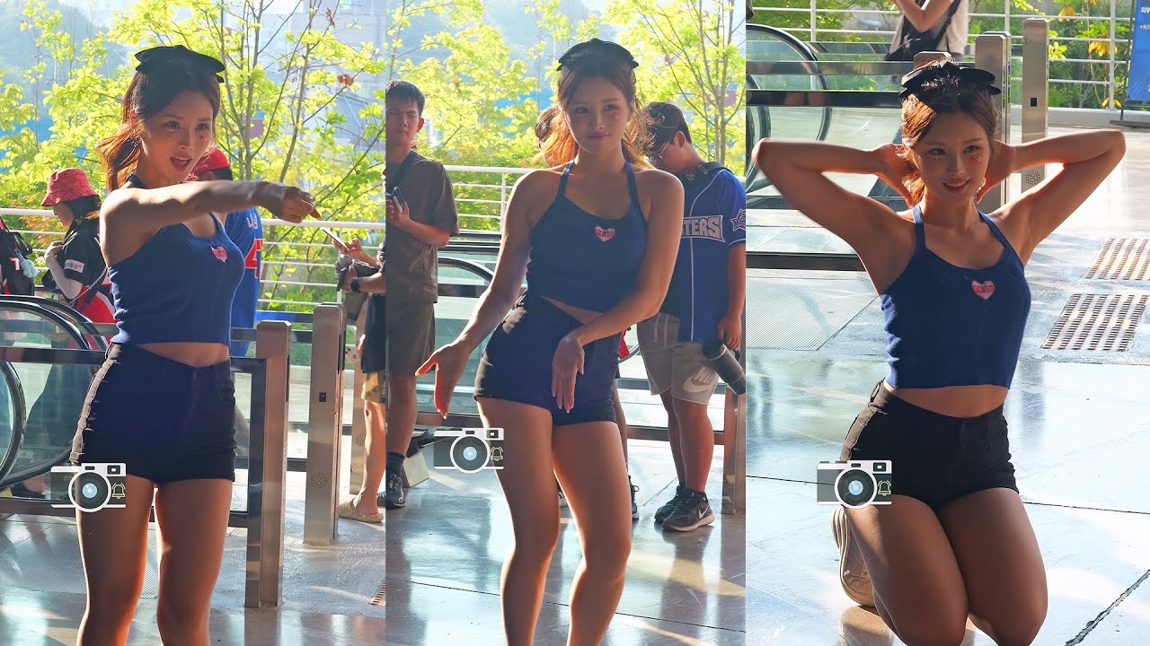 요즘 엔팍 대세는 김정원 치어리더 | NC다이노스 김정원 치어리더 여자아이들 클락션 | CheerLeader FanCAM 4K 60fps | 240824