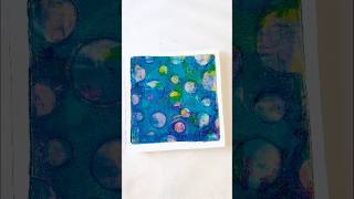 Gel Print Magic: Rainbow Rain Drops 🌈💧#gelprinting  #arttechniques #gelplate #raindrop #tutorial