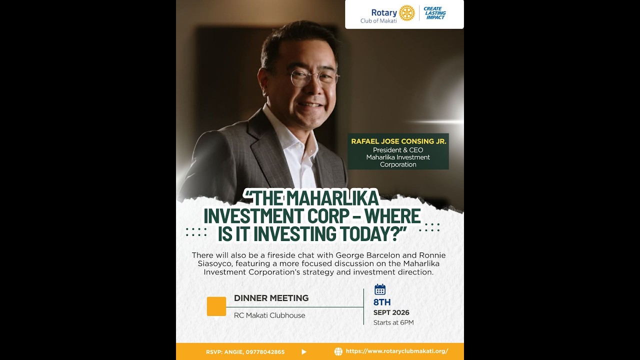 RC Makati Meeting: The Maharlika Investment Corp by Rafael Jose Consing Jr.