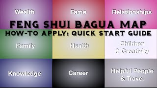 How To Apply the Feng Shui Bagua Map  Quick & Easy (with Subtitles)