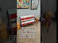 DIY Retro Ski Bench #diy #upcycling