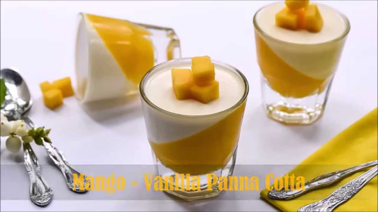 Mango  Vanilla Panna Cotta -Kothamally