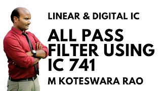 3.9 All Pass Filter using IC 741 3 7 Band Pass Filter Using Ic 741