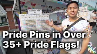 Pride Pins In Over 35 Pride Flags!