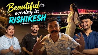 Family Ke Sath Beautiful Evening in Rishikesh 🌉| Janki Setu Lighting Show Rishikesh ✨