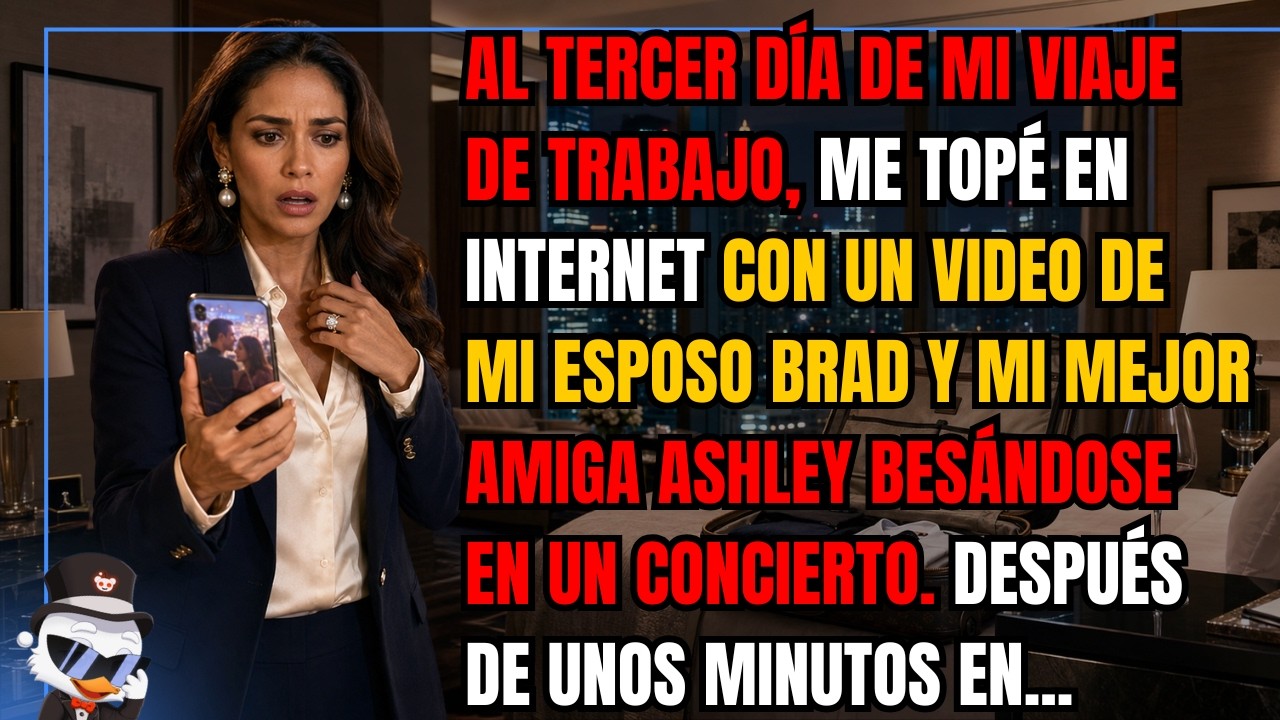Una llamada de mi mejor amiga me sacó de la rutina. Estaba en un viaje de trabajo cuando vi un video: mi esposo Brad besándose con Ashley, mi mejor amiga, en un concierto. Me quedé mirando la...