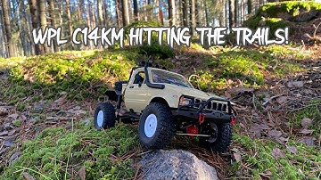 I BROUGHT MY WPL C14KM WITH ME OUT ON THE TRAILS!