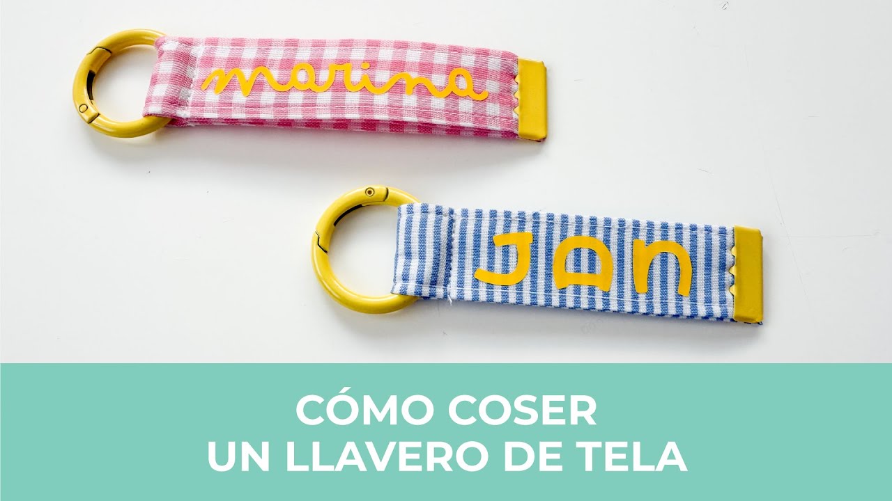 Cómo crear un llavero de tela