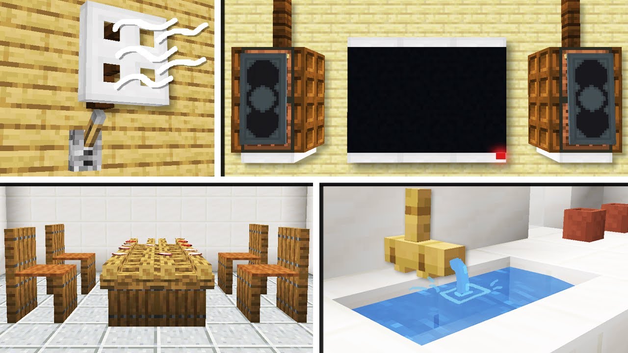 5 MORE Small Ways to Decorate your House in Minecraft & Bedrock ...