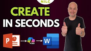 HOW TO create a Word document from PowerPoint in SECONDS using Copilot 365