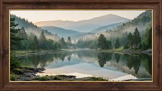 Misty Mountain Lake at Dawn – 4K Screensaver (2 Hours) | TV Wallpapers