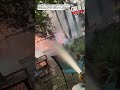 Firefighters rush from home to home to put out fires in Spokane, Washington