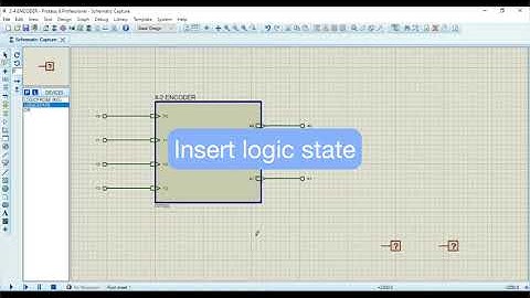 4-2 Encoder Circuit -Using Sub Circuit Mode [Proteus 8.6]