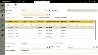 Transferring Serialized Items using CM Web screenshot 5