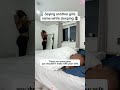 Saying another girl's name while sleeping,Prank on Girlfriend to see her reaction 🤣#funny #trending