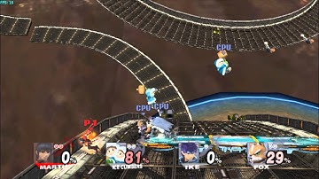 [SSBB] TAS Marth vs 3 CPU Lv.9