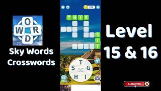 Sky Words Level 15 | Sky Words Level 16 | Sky Words Crossword Answers