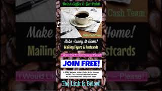 Make Money From Home Mail Flyers Making Money at Home Mailing Postcards Work at Home Get Paid Daily