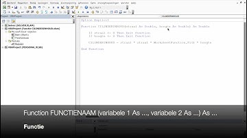 19 VBA voor Excel - Een eigen Excel functie maken