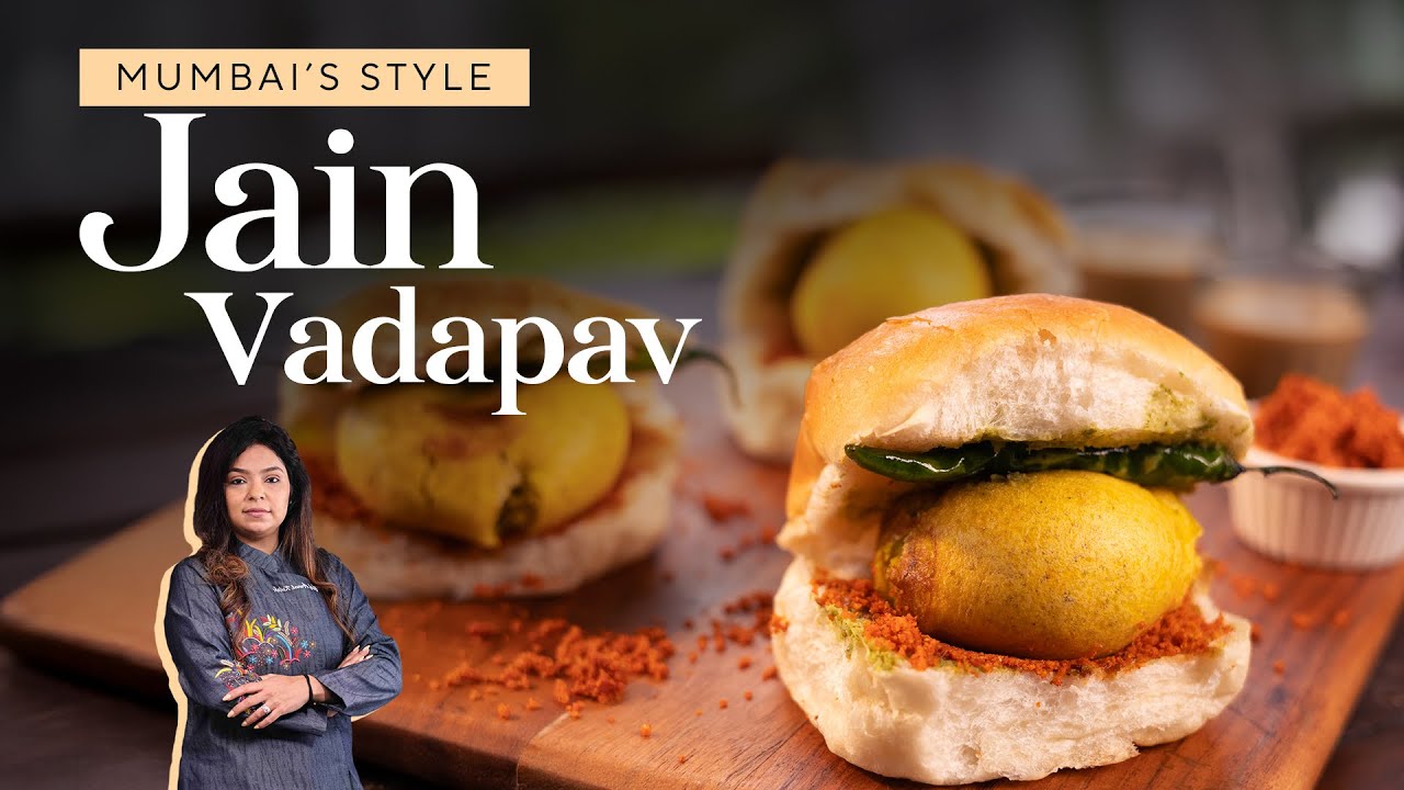 Authentic Jain Vada Pav Recipe  | Mumbai Street Food - Perfect Taste Without Compromise