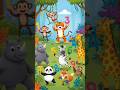 Jungle Friends Dance Party Counting Adventure | Learn Numbers 1–6 for Kids 🐵🎉#shorts #cartoon #kids