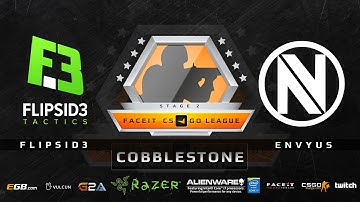 FlipSid3 vs EnVyUs - Cobblestone (FACEIT League 2015 Stage 2 EU)