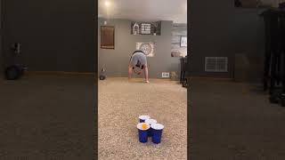 Ping Pong Cup Stacking Challenge Gone Wrong 😅 #funny #fails #challenge