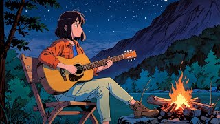 Guitar Notes Blending with the Night Breeze | Relaxing Silence