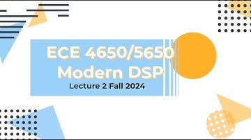 Digital Signal Processing Lecture 2 Fall 2024
