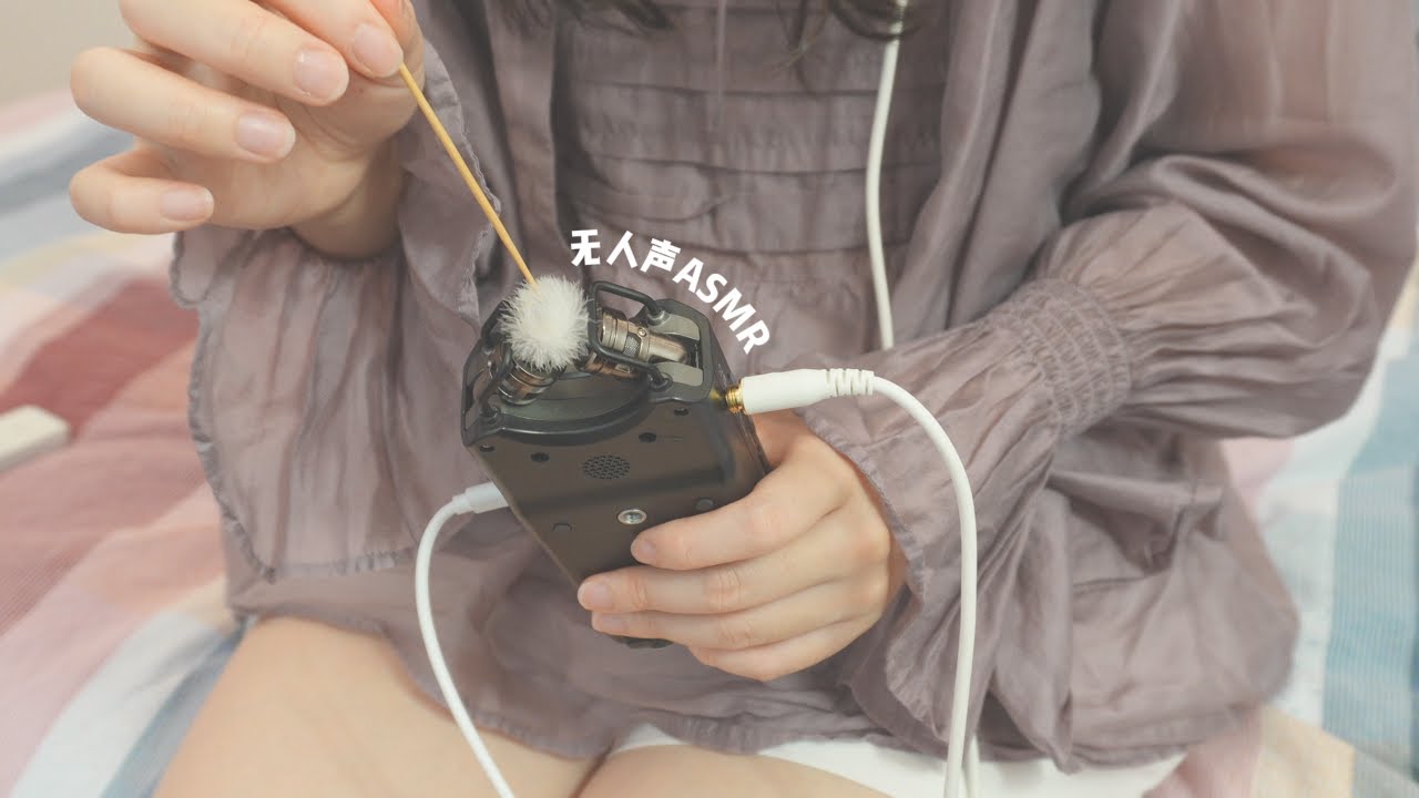 【SAGI ASMR】无人声舒缓助眠「棉签*鹅毛棒*吹气」TASCAMDR-40X Hi-Res无损助眠