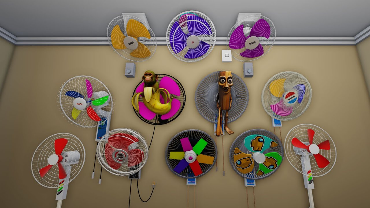 DIY Wall Fan New Design Vintage Rainbow Propeller, Very Amazing!