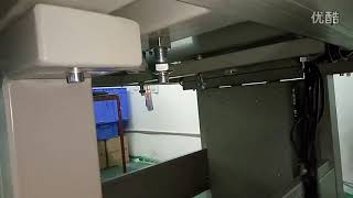 Box sample maker cutting machine installed at customer factory
