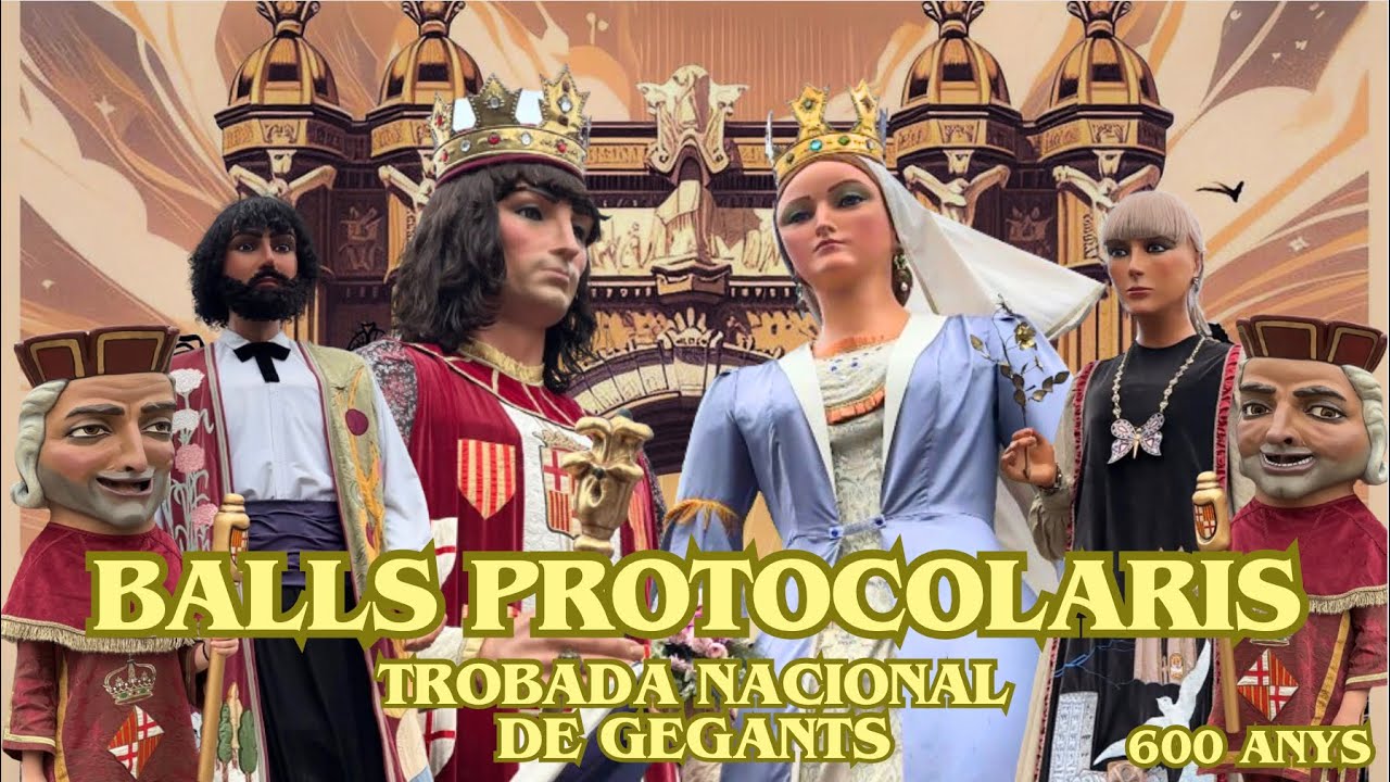 Entrada dels Gegants de la Ciutat i balls protocolaris. Trobada Nacional de Gegants a Barcelona 2024