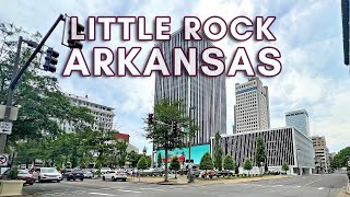 LITTLE ROCK, ARKANSAS, USA - Downtown Little Rock walking tour 4K