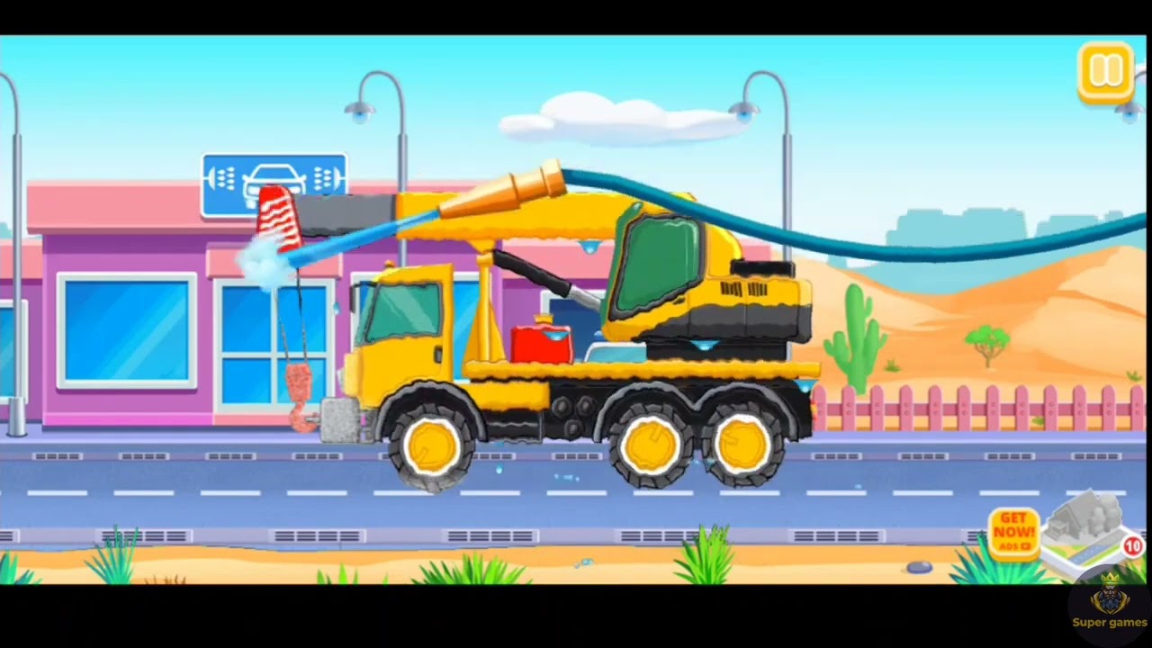 Kids Car Games- Different Vehicle Names- Kids Vehicle Washing Game